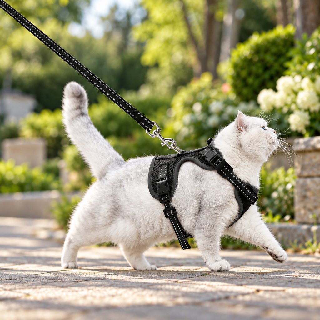 Supet Cat Harness & Leash – Black