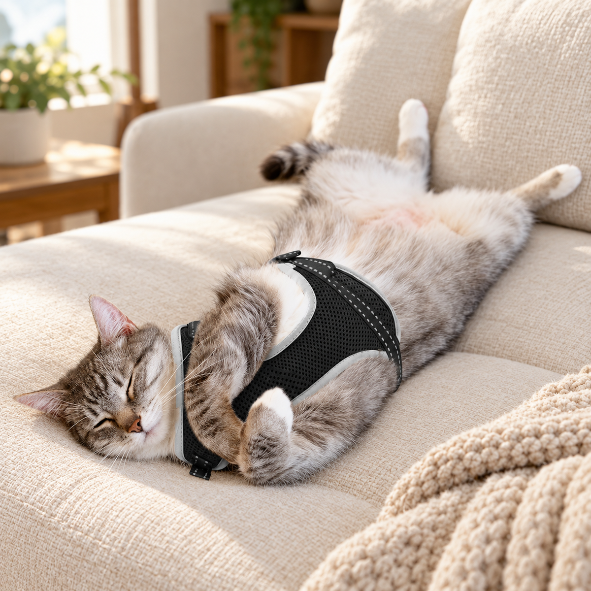 Supet Cat Harness & Leash – Black